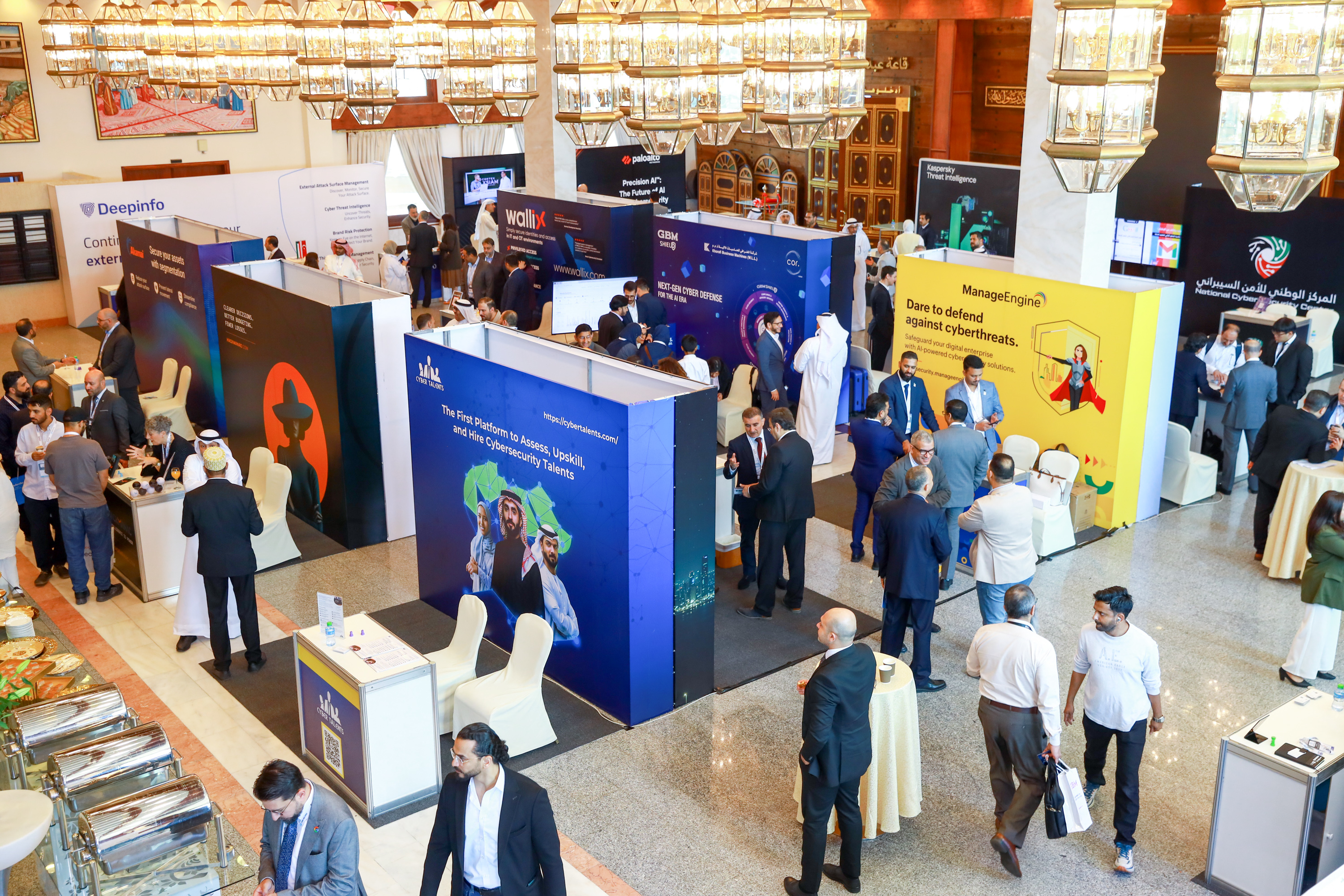 Delegates across the exhibition floor at a Cyber First summit