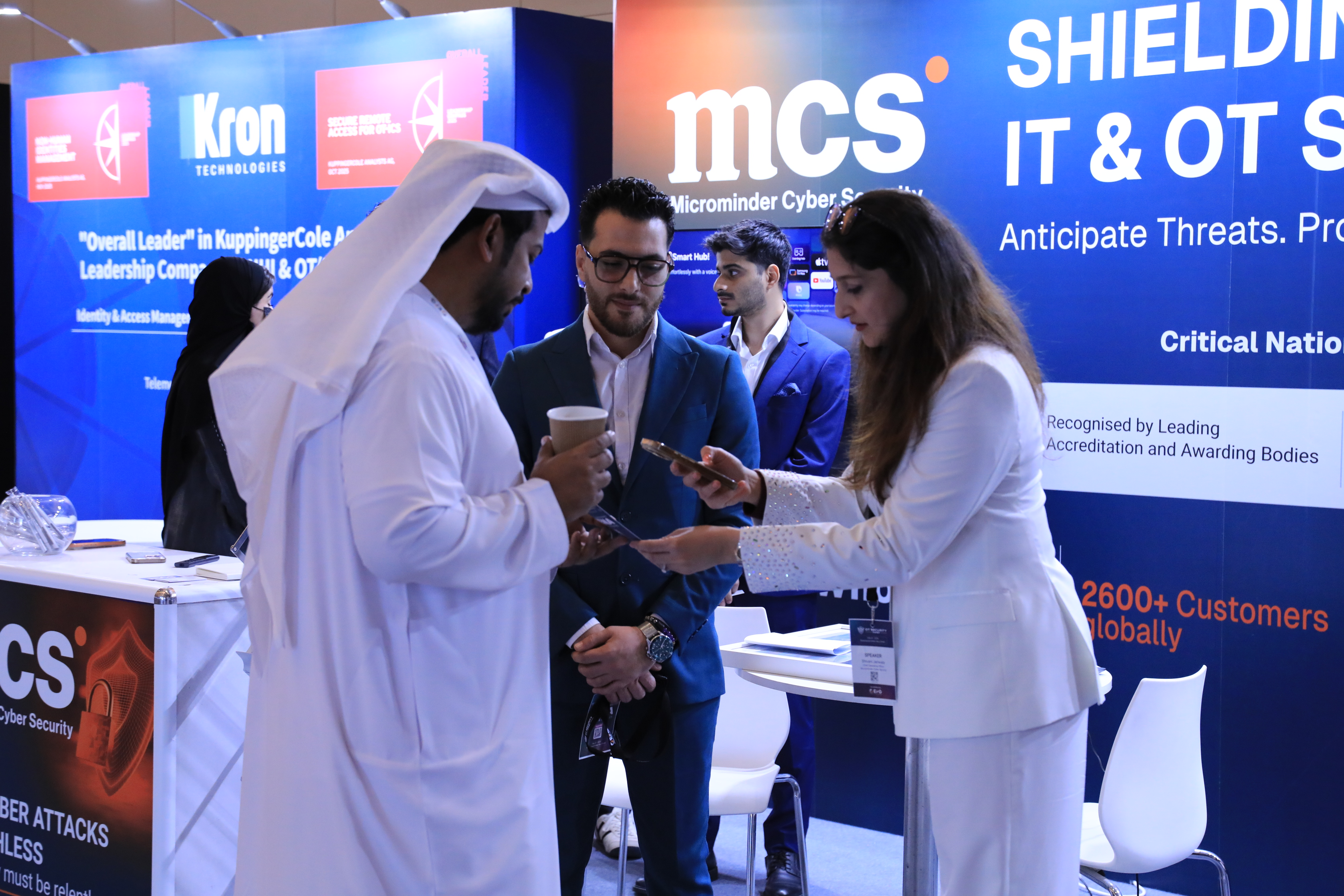 Networking over coffee at an OT Security First summit
