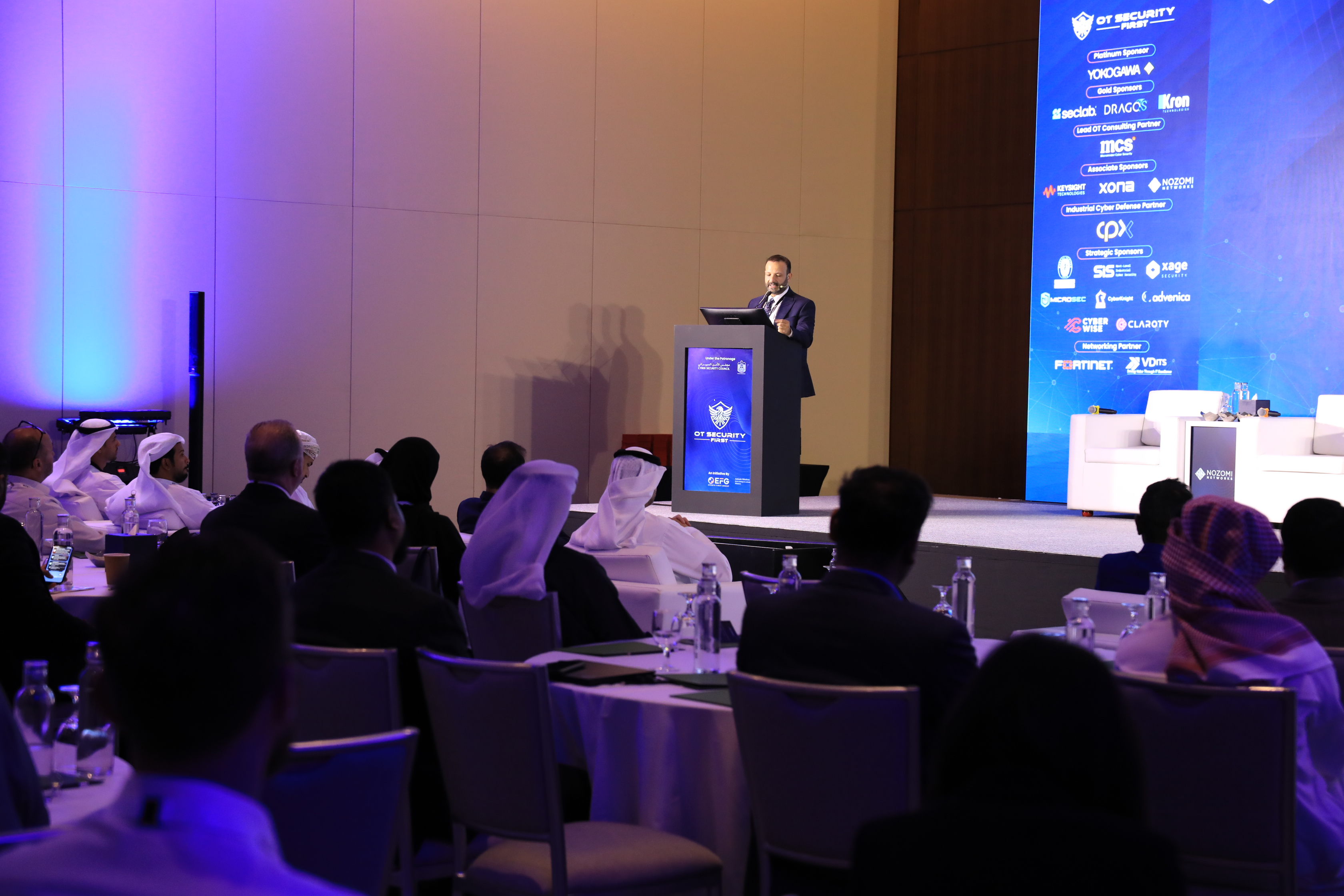A full room of delegates at an OT Security First summit