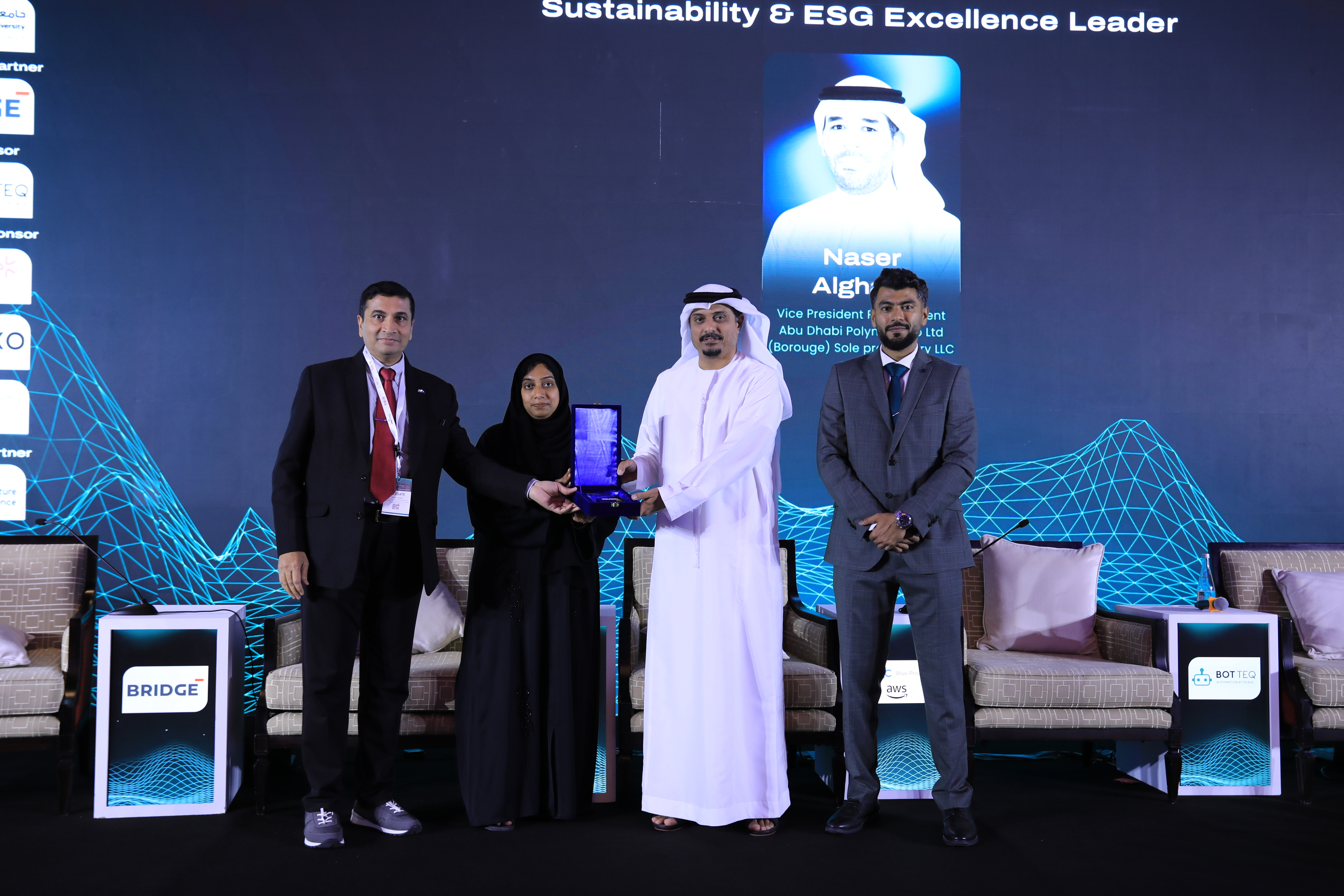 Awards moment from a past OPEX First edition — recognising excellence in operational leadership